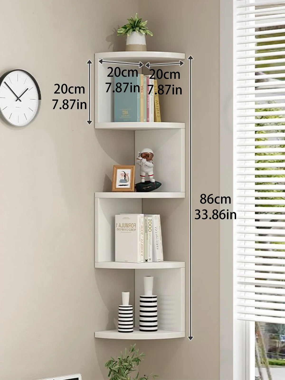 Floating Layered Shelf