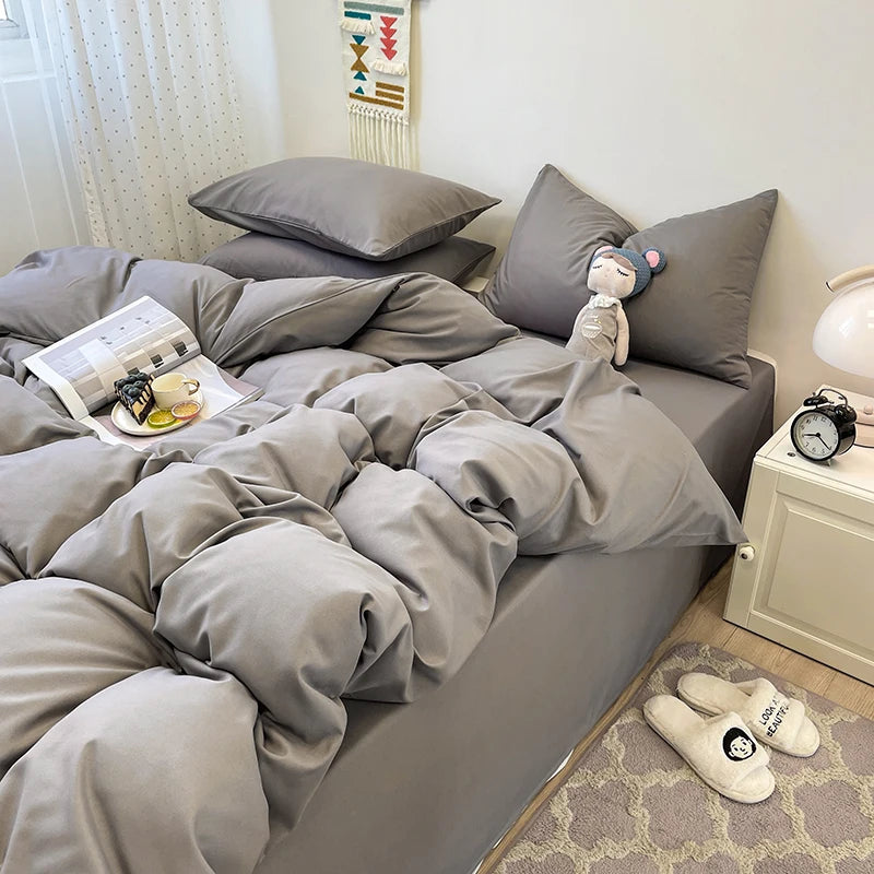 Warm Grey Bedding Set