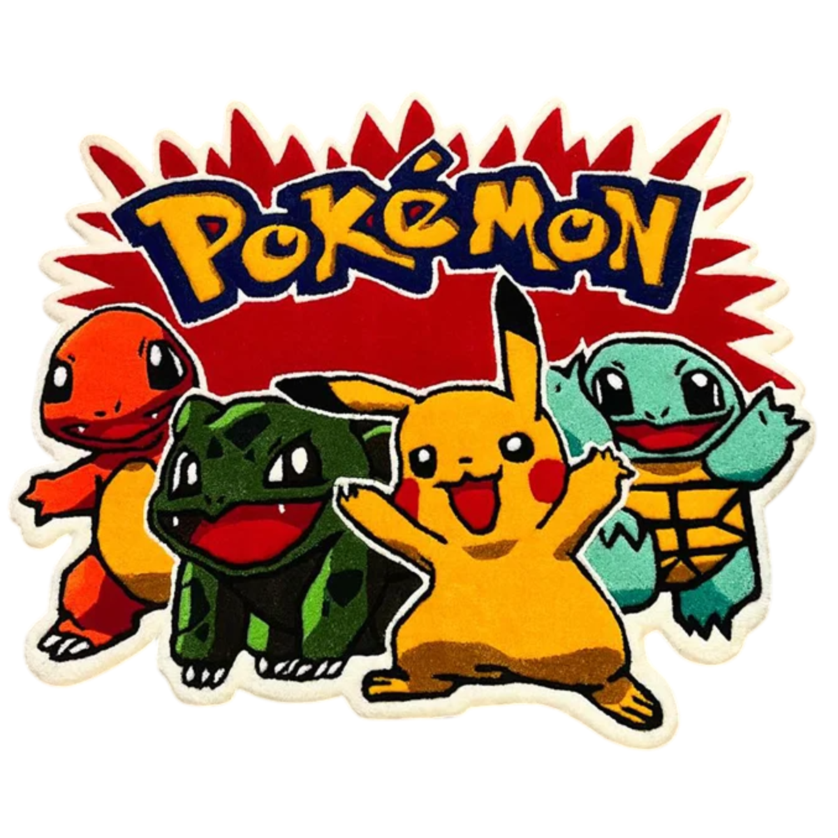 Pokémon Pikachu Charmander Bulbasaur Squirtle Rug