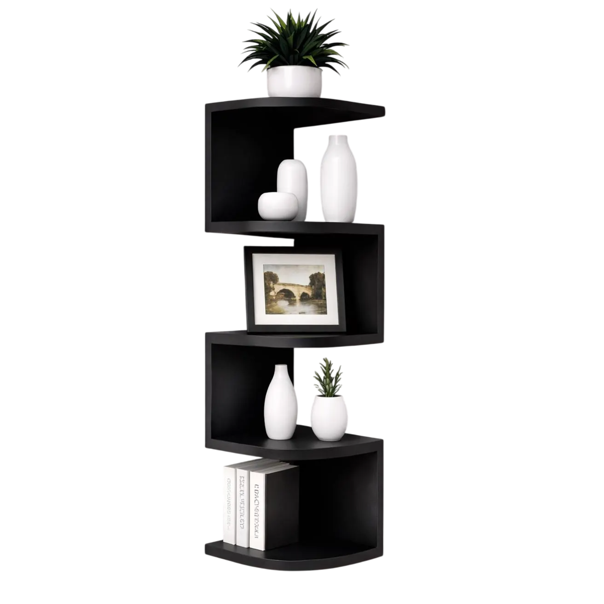 Floating Layered Shelf