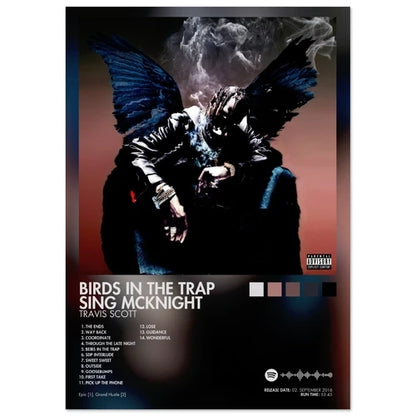 Travis Scott Birds in the Trap Sing McKnight Album Poster