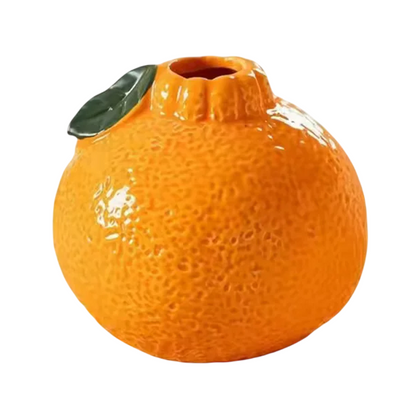 Orange Ceramic Pot